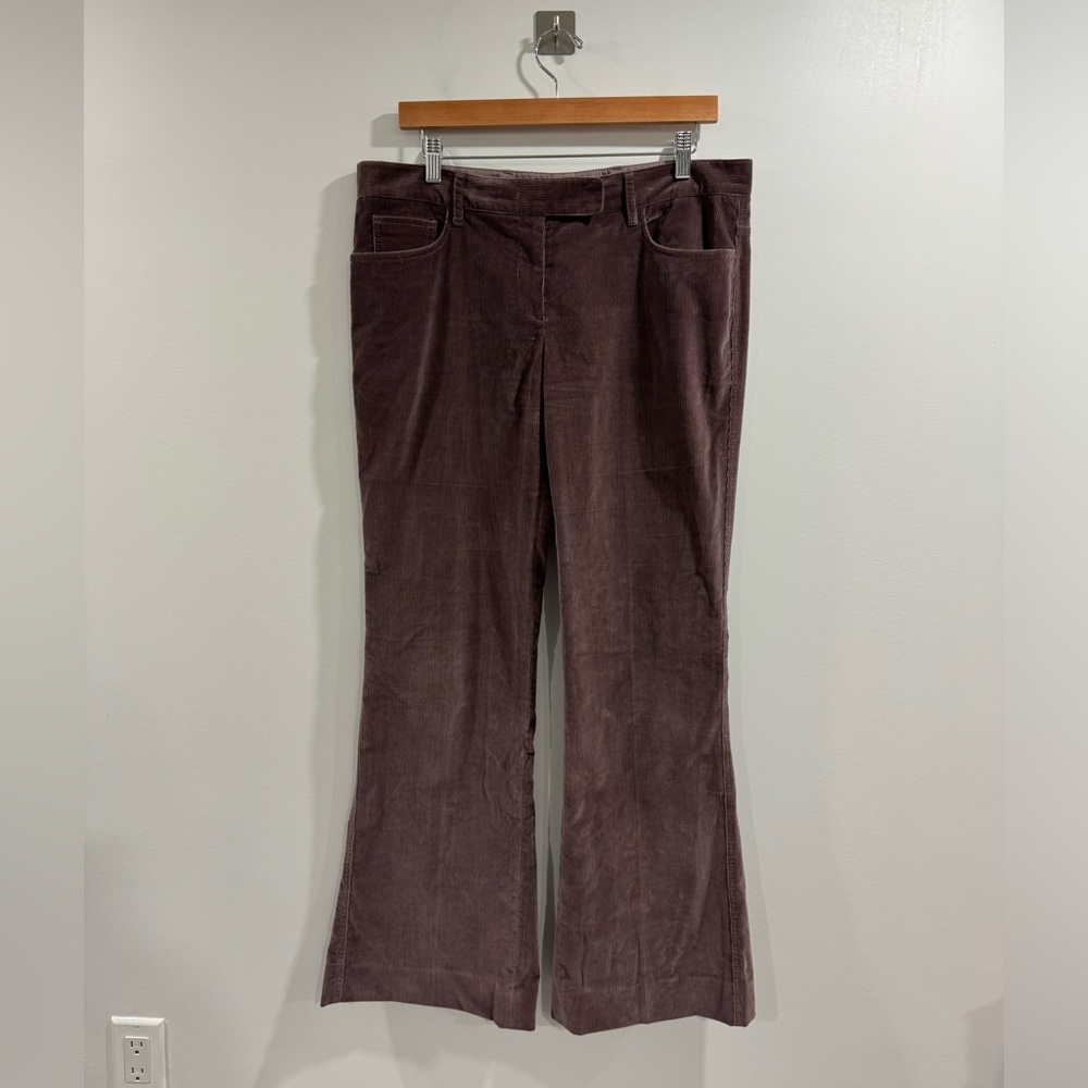 Prada Brown Corduroy Flared Pants